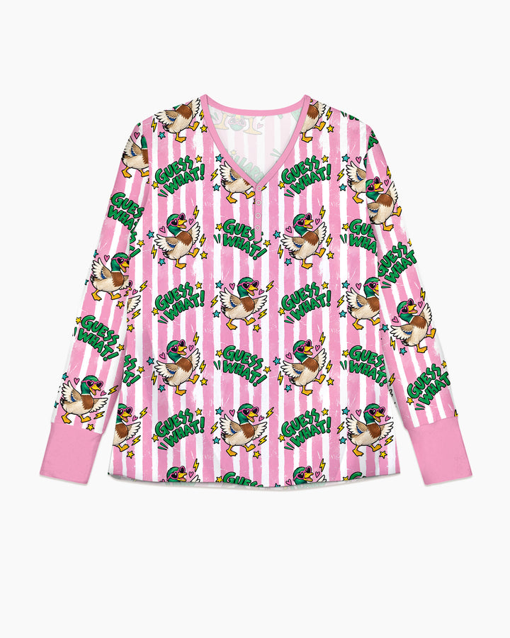 Guess What Mallard Butt Bamboo Women Pajama Set