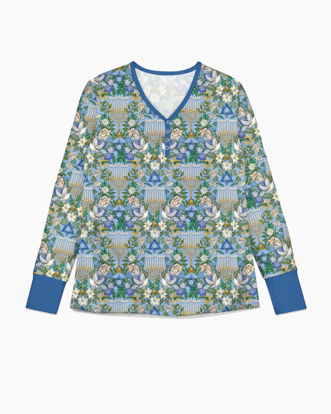 Hanukkah the Festival of Lights Mommy & Me Matching Bamboo Women Pajama Set