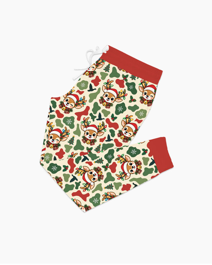 Christmas Deer Hunting Camo Bamboo Women Pajama Set