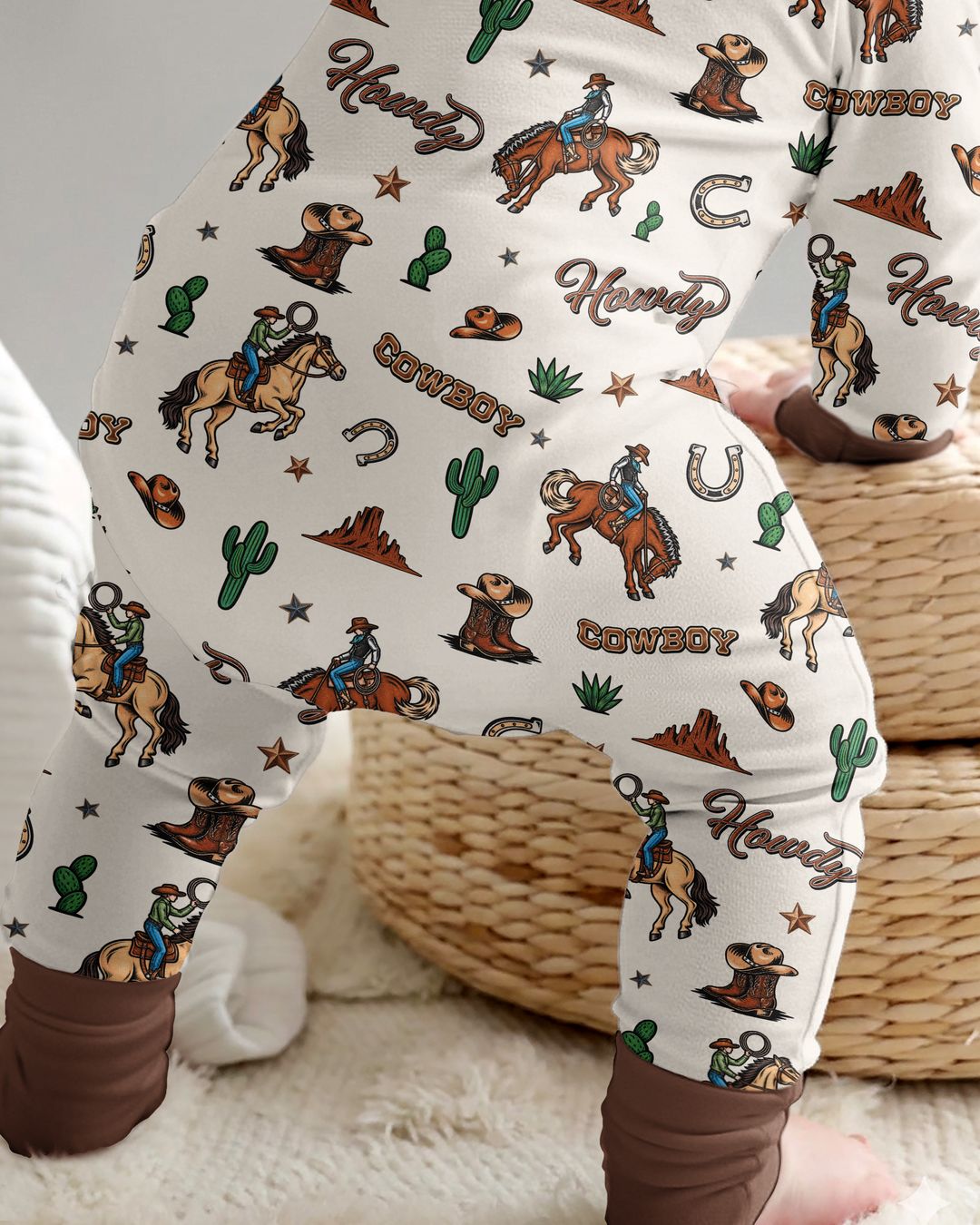 Personalized Family's Little Cowboy Bamboo Convertible Zippy
