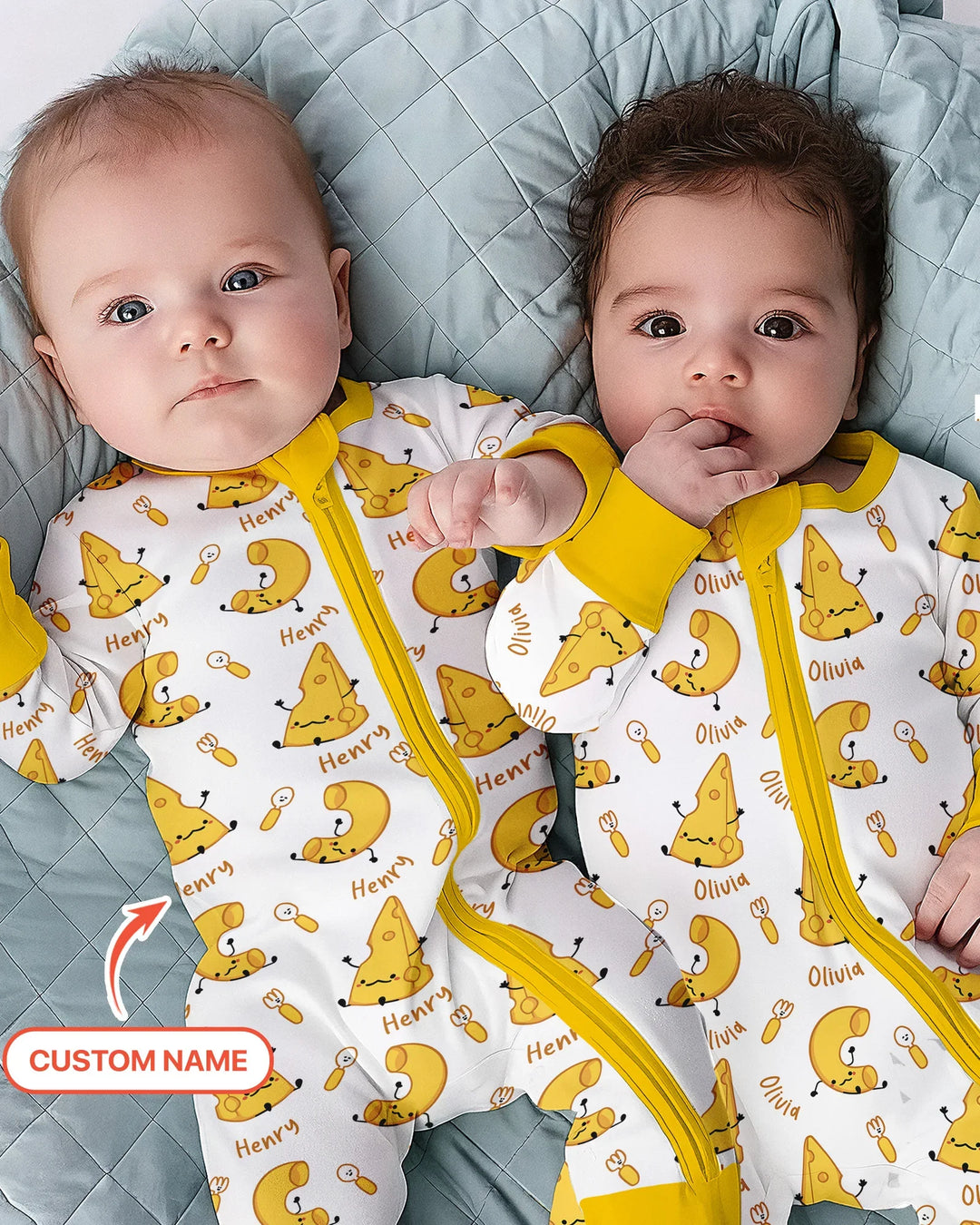 Custom Name Mac & Cheese Club Bamboo Convertible Zippy