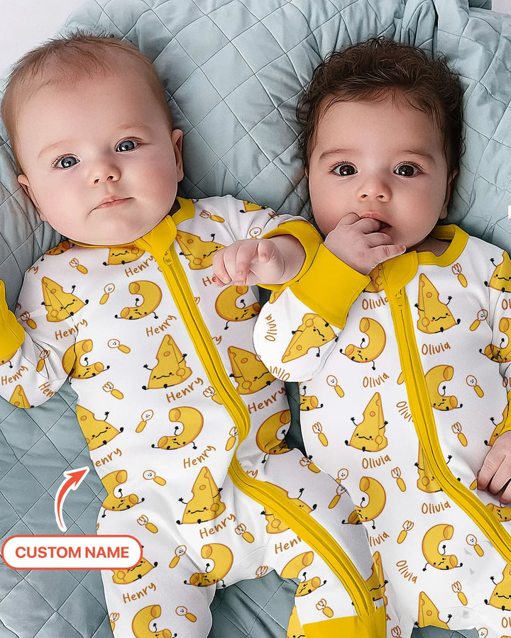 Custom Name Mac & Cheese Club Bamboo Convertible Zippy