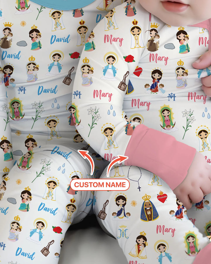 Custom Name Mother Mary Bamboo Convertible Zippy