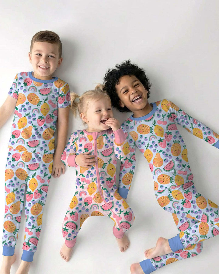 Fruitie Cuties Family Matching Bamboo Two Piece Long Sleeve Pajama Set