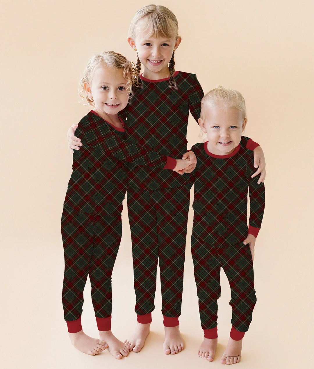 Merry Plaids Bamboo Two Piece Long Sleeve Pajama Set