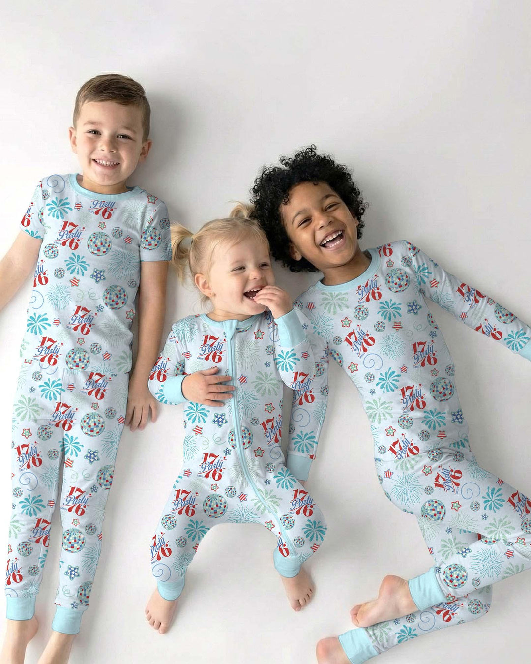 Land Of Free Family Matching Bamboo Two Piece Short Sleeve Pajama Set