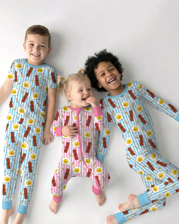 Breakfast Club Bamboo Two Piece Long Sleeve Pajama Set
