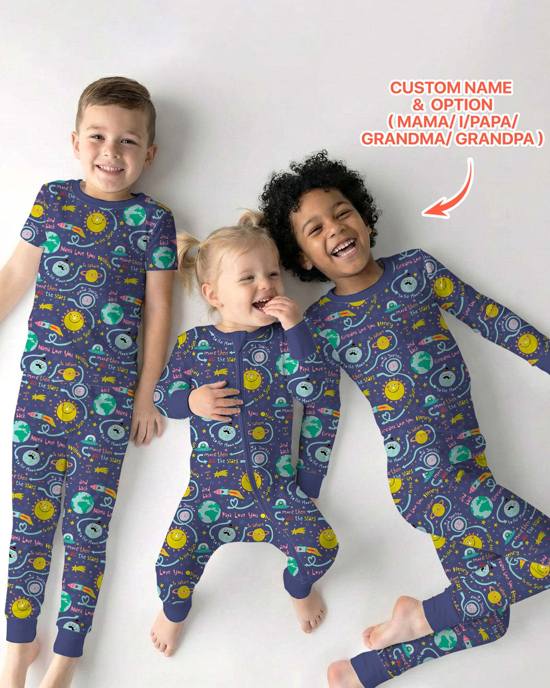 Love to the Moon and Back  Bamboo Convertible Zippy