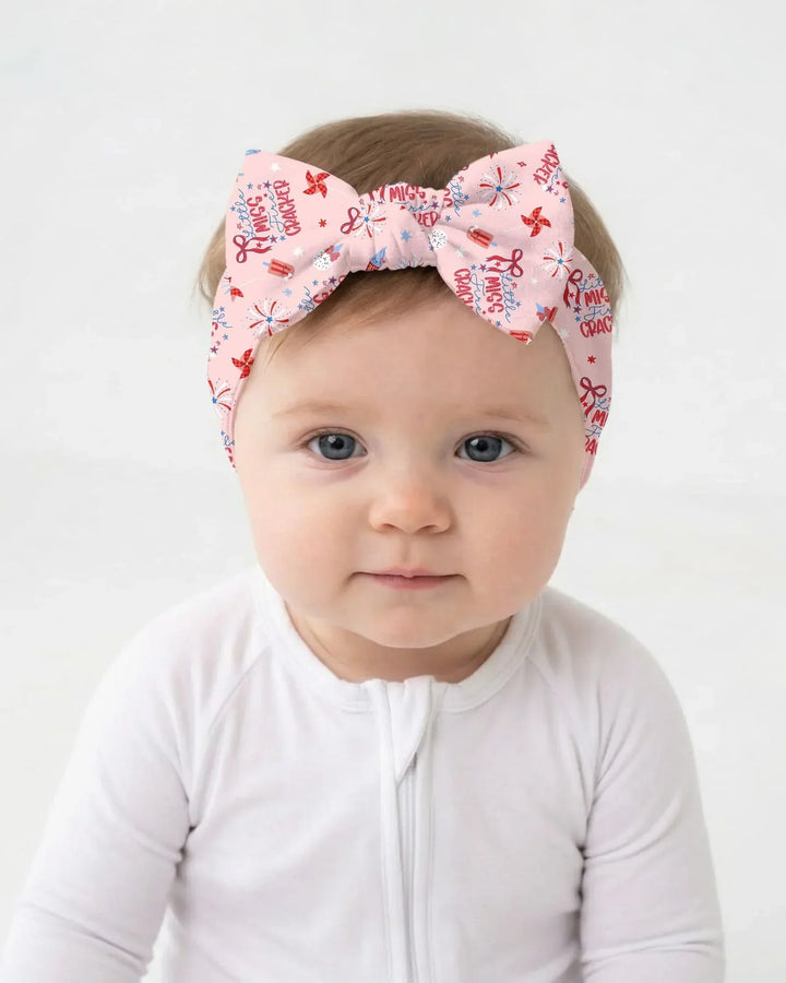 Little Miss Firecracker 4th July Headband