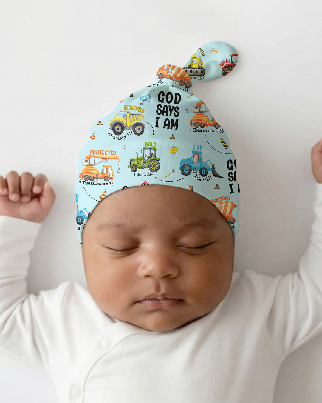 God Says I Am Boy Bamboo Knotted Hat