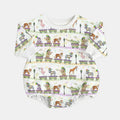 Mardi Gras Jungle Krewe Bamboo Bubble Romper