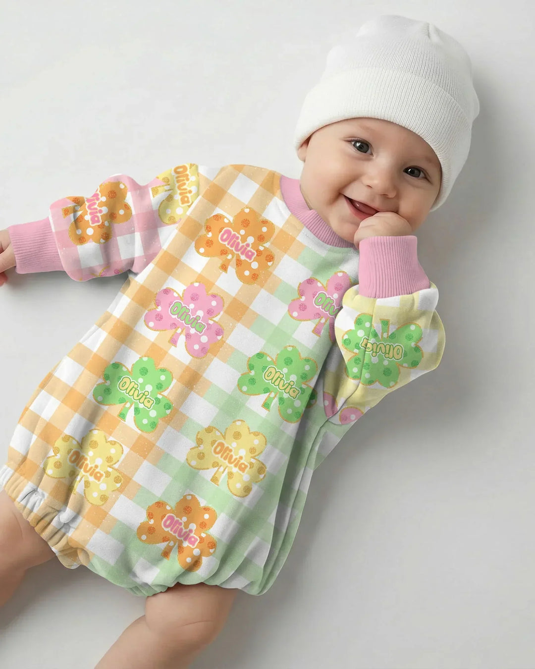 Lucky Shamrock Bamboo Bubble Romper