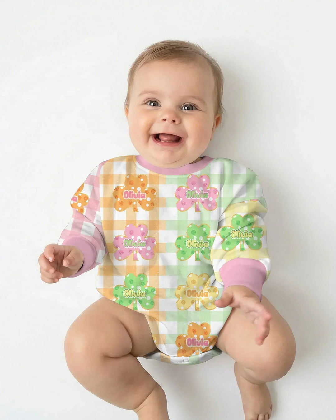 Lucky Shamrock Bamboo Bubble Romper