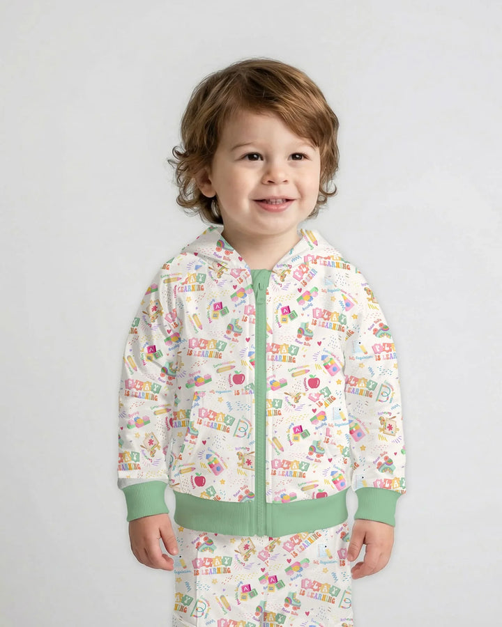 Play and Learn Bamboo Zip Hoodie