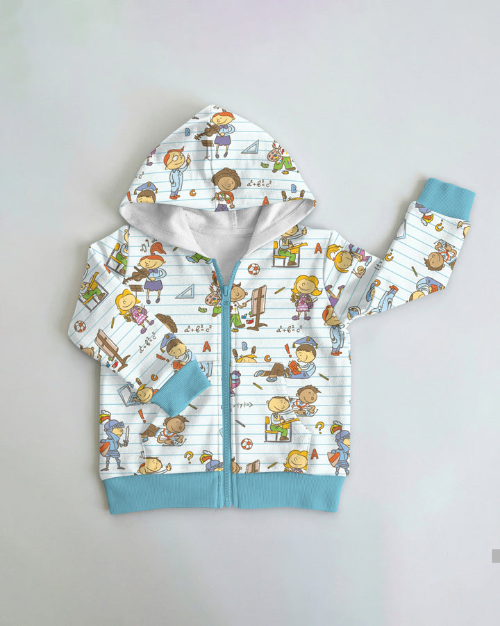 School Days Adventure Bamboo Zip Hoodie