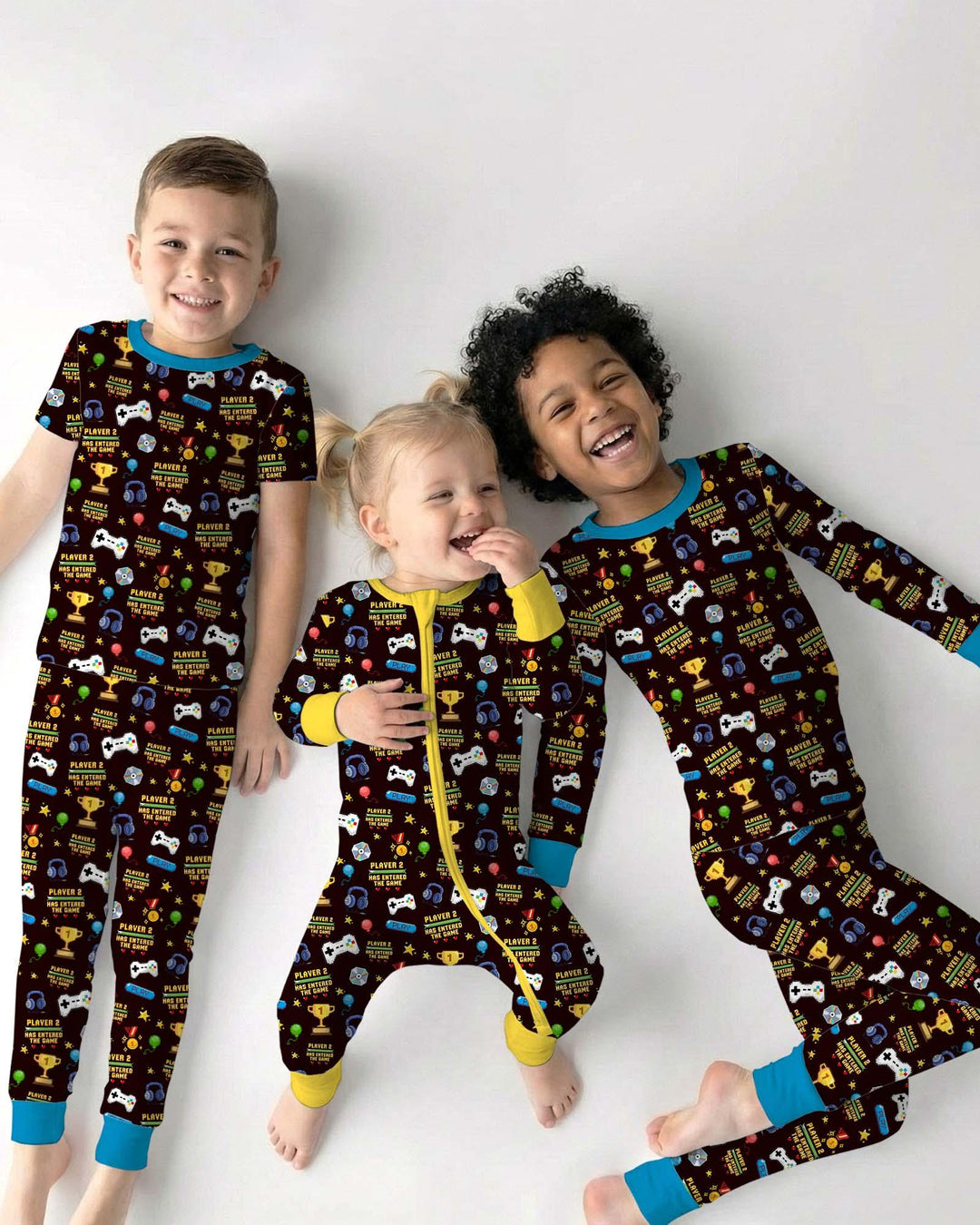 Leveled Up Daddy & Me Matching Bamboo Two Piece Long Sleeve Pajama Set