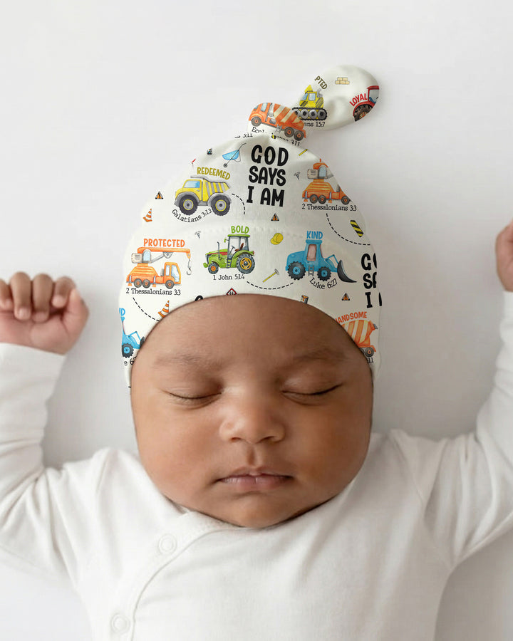 God Says I Am Boy Bamboo Knotted Hat