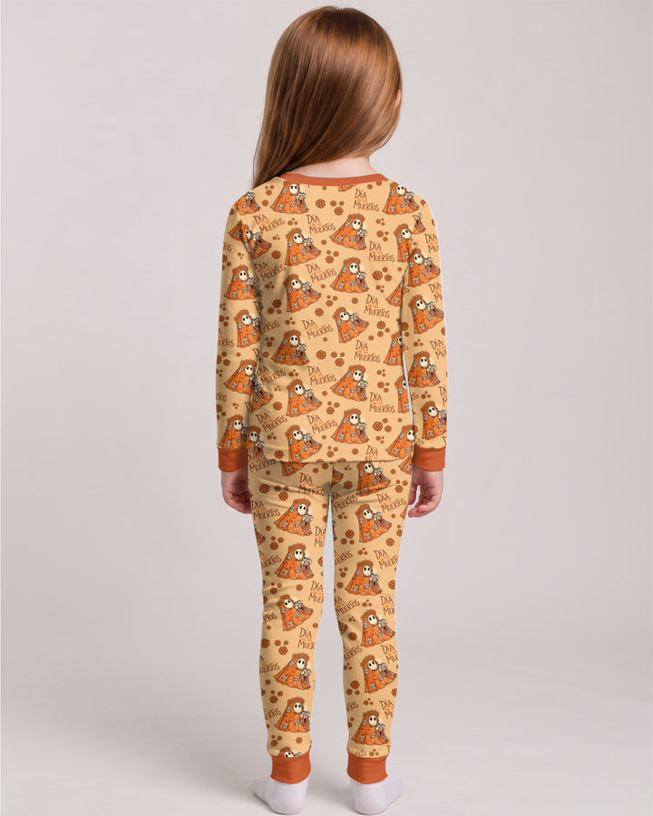 Día De Los Muertos Spooky Bamboo Two Piece Long Sleeve Pajama Set