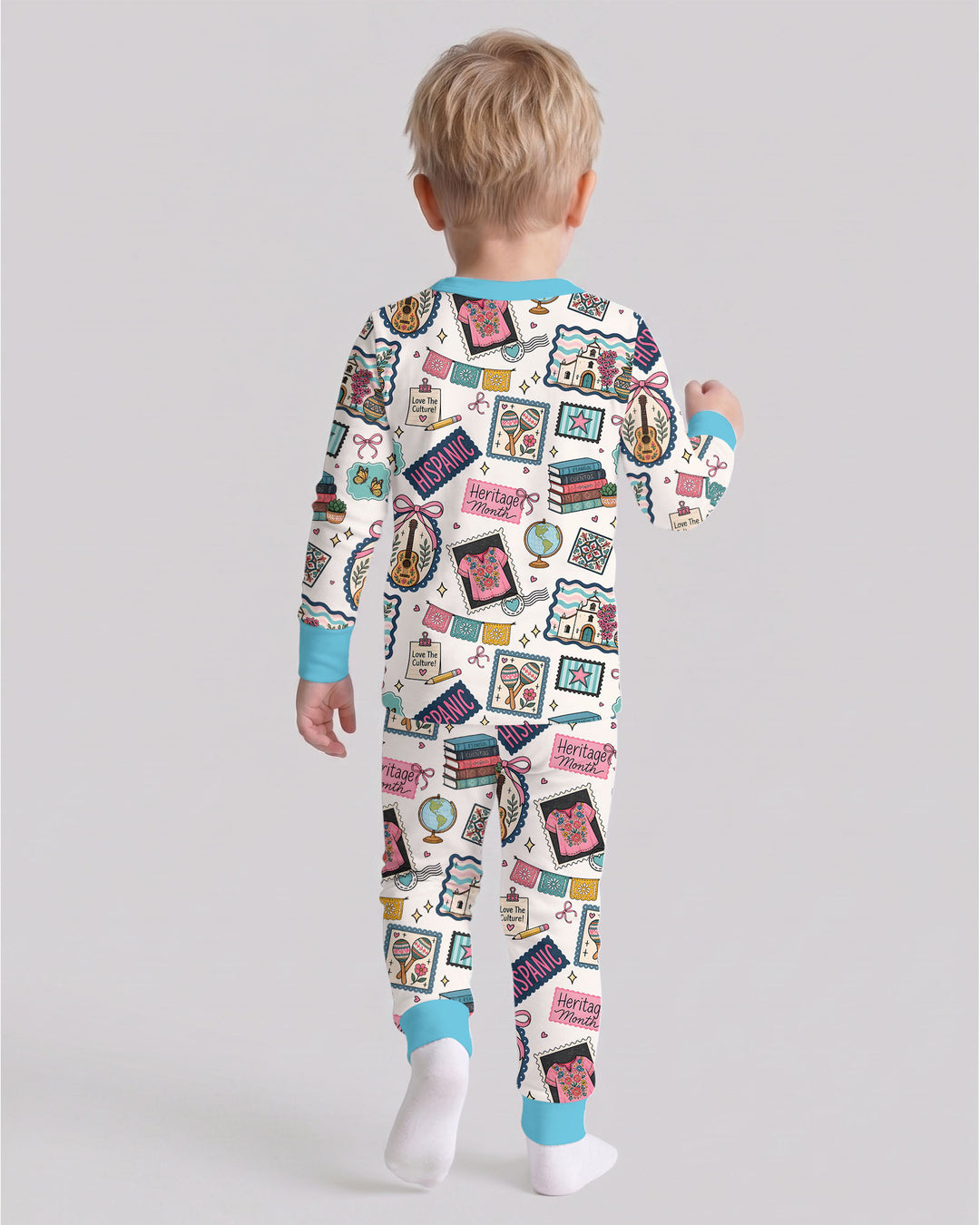 Happy Hispanic Heritage Month Bamboo Two Piece Long Sleeve Pajama Set