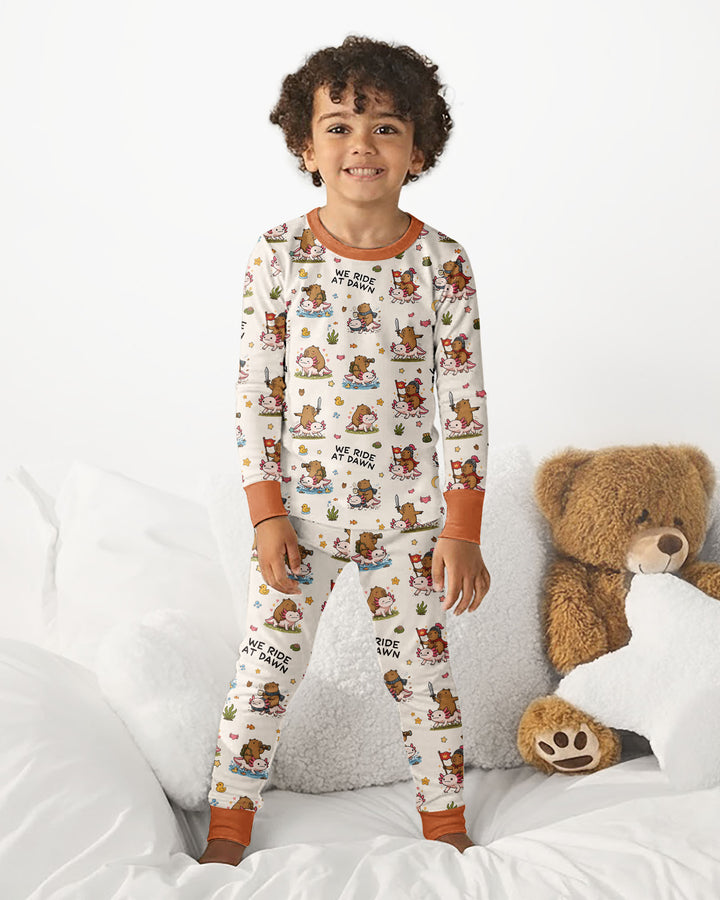 We Ride At Dawn Bamboo Two Piece Long Sleeve Pajama Set