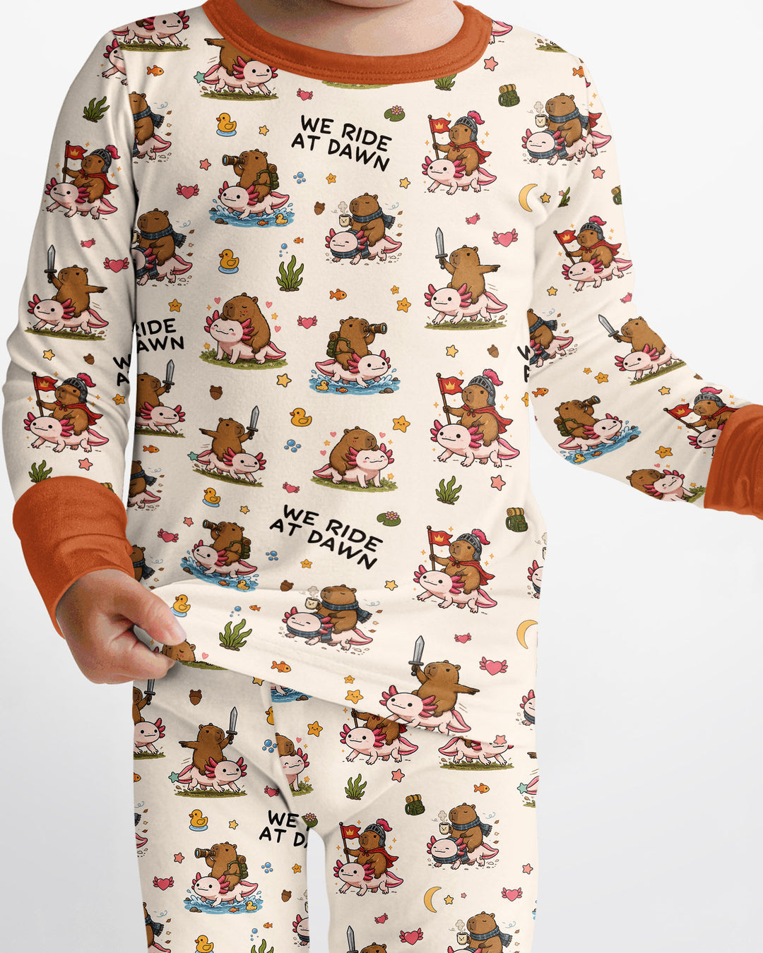 We Ride At Dawn Bamboo Two Piece Long Sleeve Pajama Set