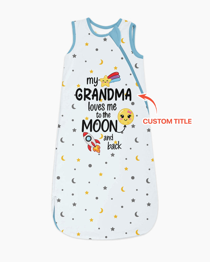 My Grandma Loves Me To The Moon And Back Bamboo Sleep Bag