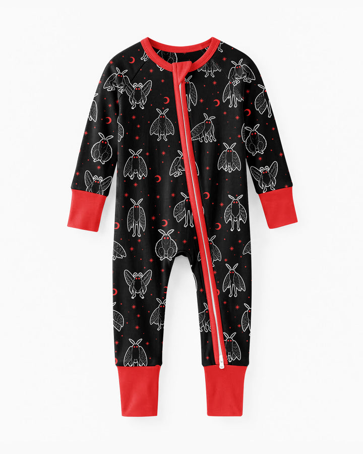 Spooky Mothman Cryptid - Bamboo Convertible Zippy