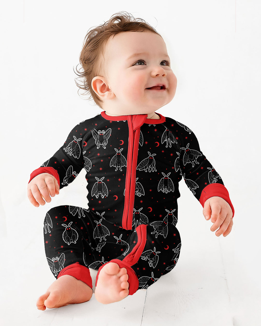 Spooky Mothman Cryptid - Bamboo Convertible Zippy