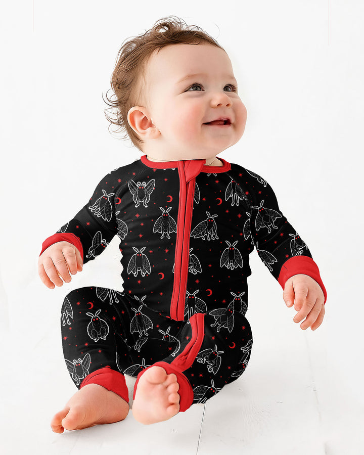 Spooky Mothman Cryptid - Bamboo Convertible Zippy