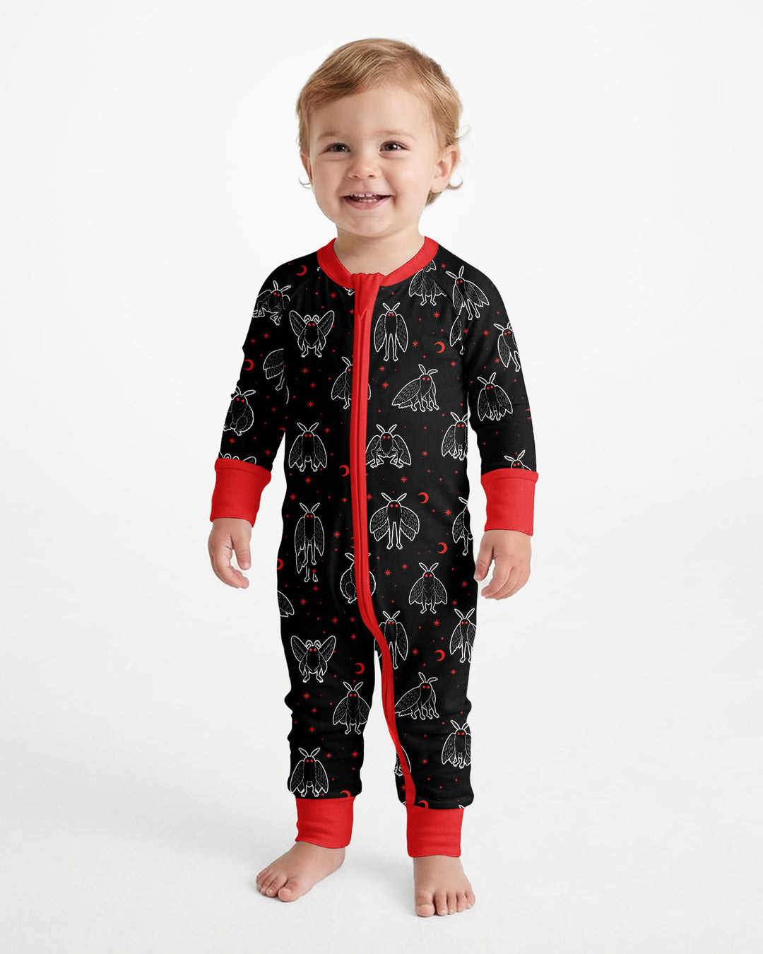 Spooky Mothman Cryptid - Bamboo Convertible Zippy