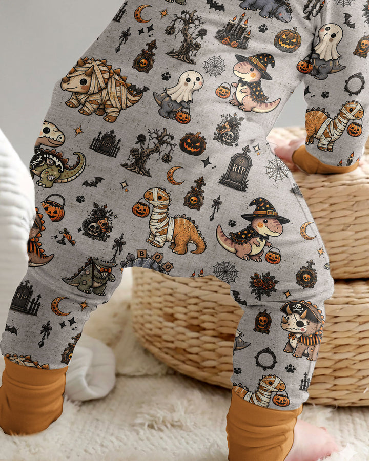 Vintage Halloween Dinosaur Bamboo Convertible Zippy