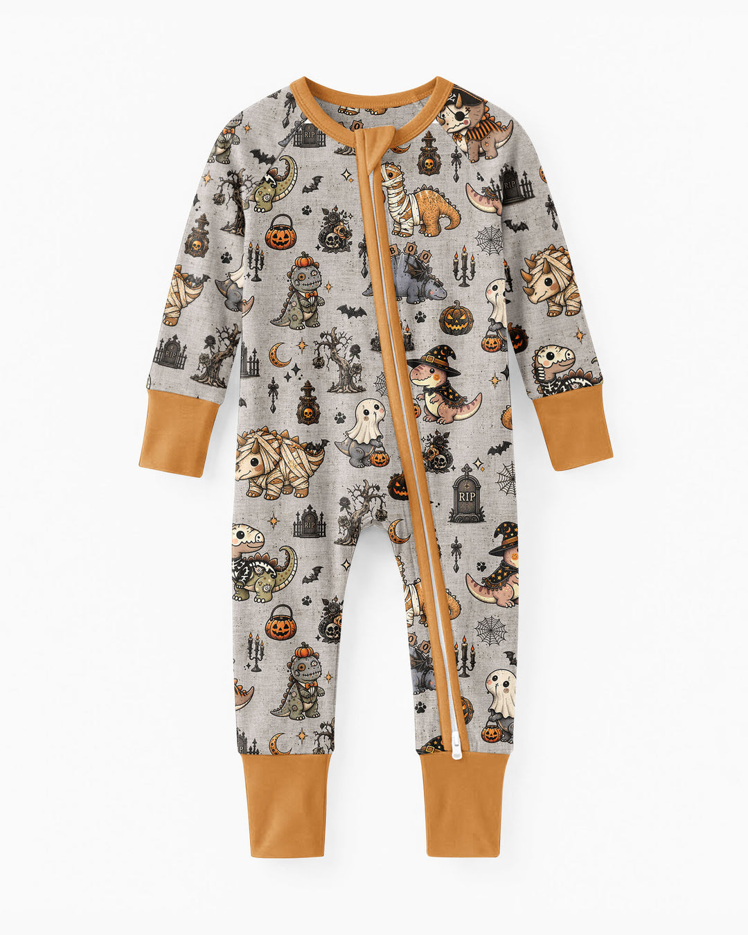 Vintage Halloween Dinosaur Bamboo Convertible Zippy