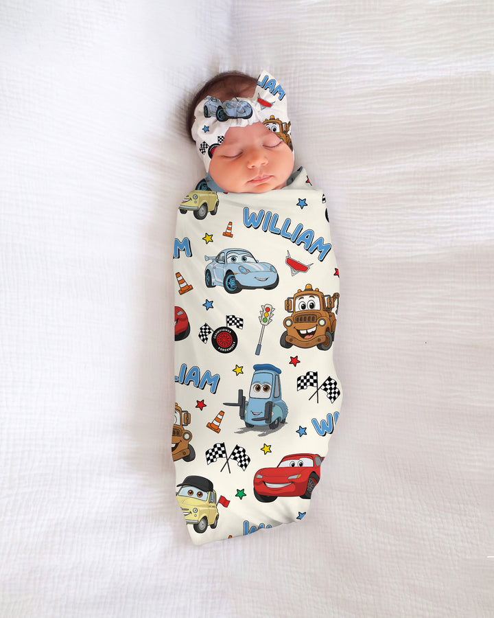 Car Movie Swaddle Blanket