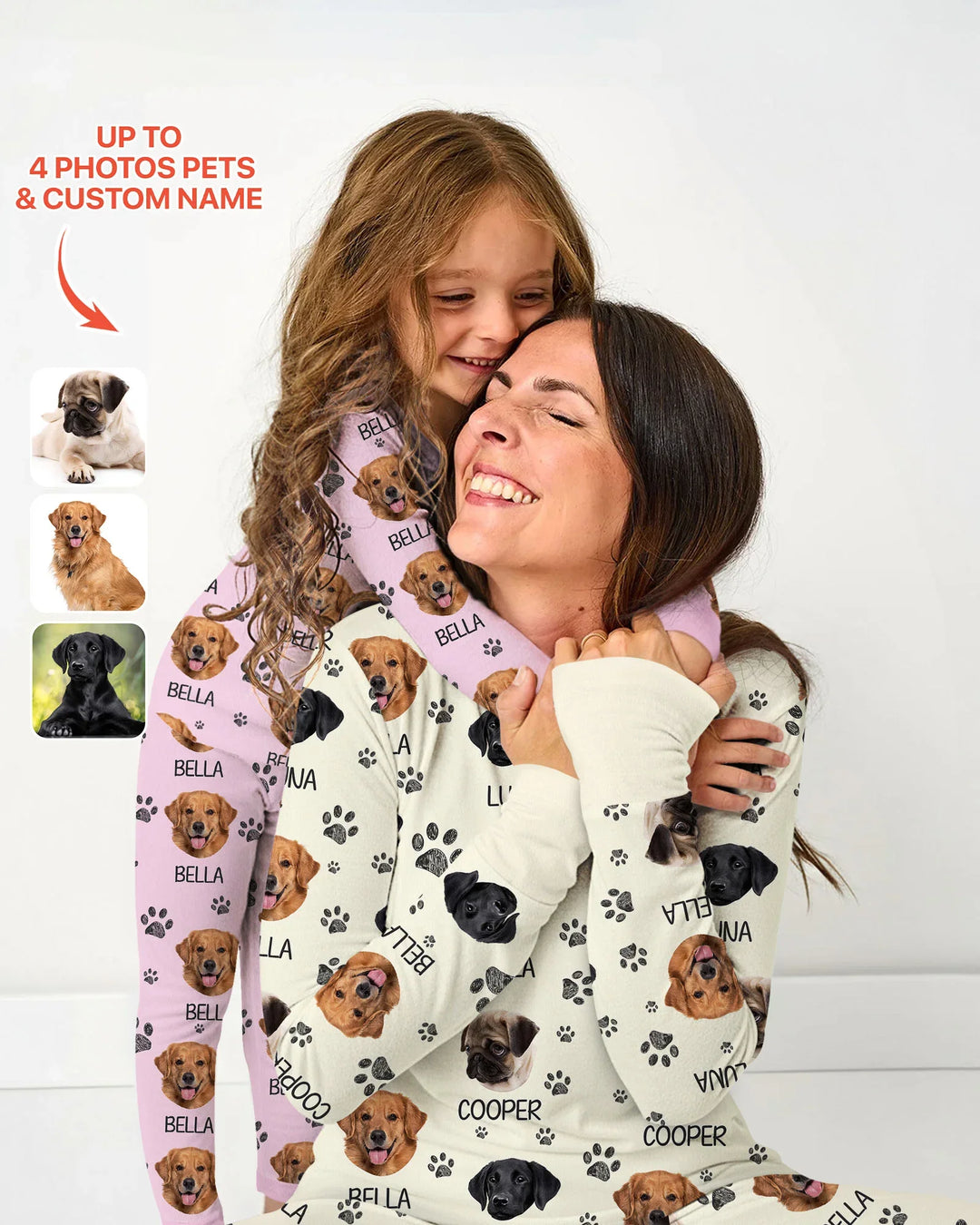 Custom Dog Photo With Paw Bamboo Convertible Zippy