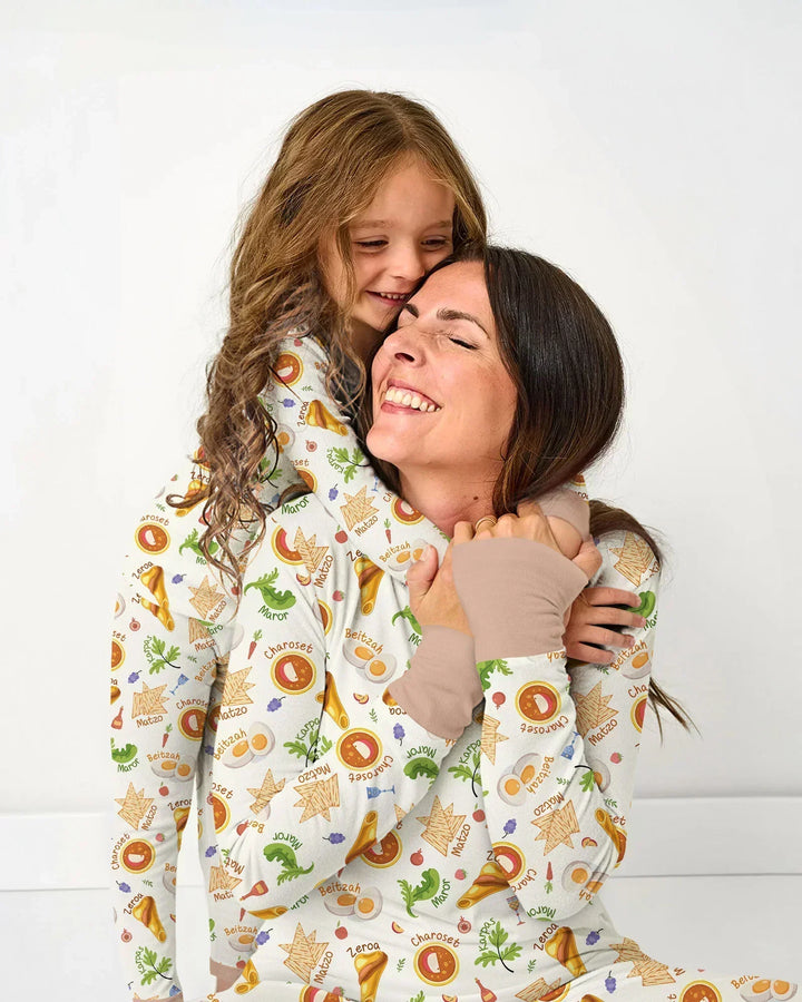 Happy Passover Family Matching Bamboo Women Pajama Set