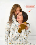 Bee Strong And Courageous Custom Name Bamboo Women Pajama Set