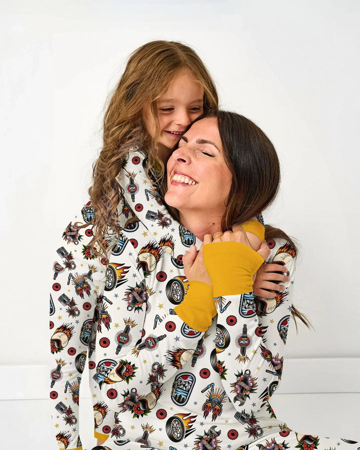 Born to Ride Together Family Matching Bamboo Women Pajama Set