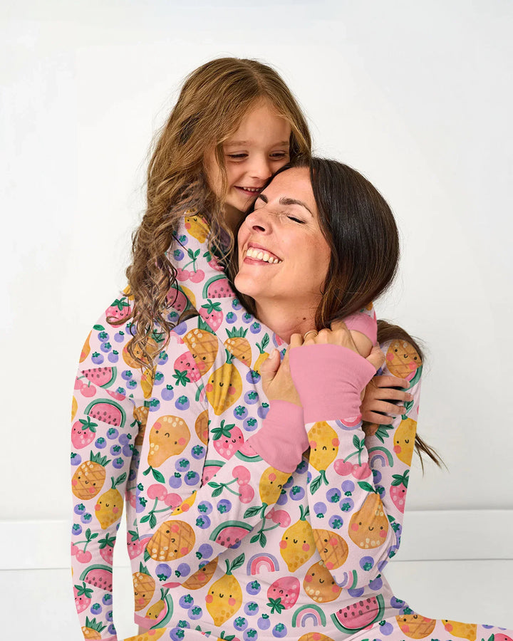 Fruitie Cuties Family Matching Bamboo Two Piece Long Sleeve Pajama Set