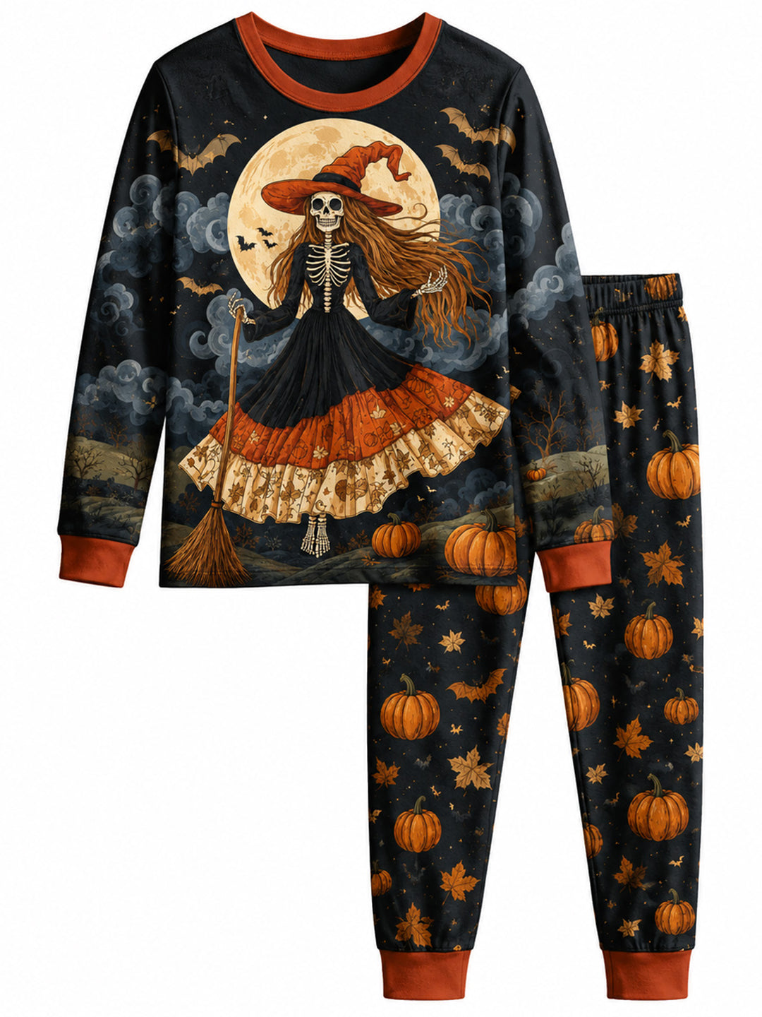 Moonlit Witch Dance Bamboo Men's Pajama Set