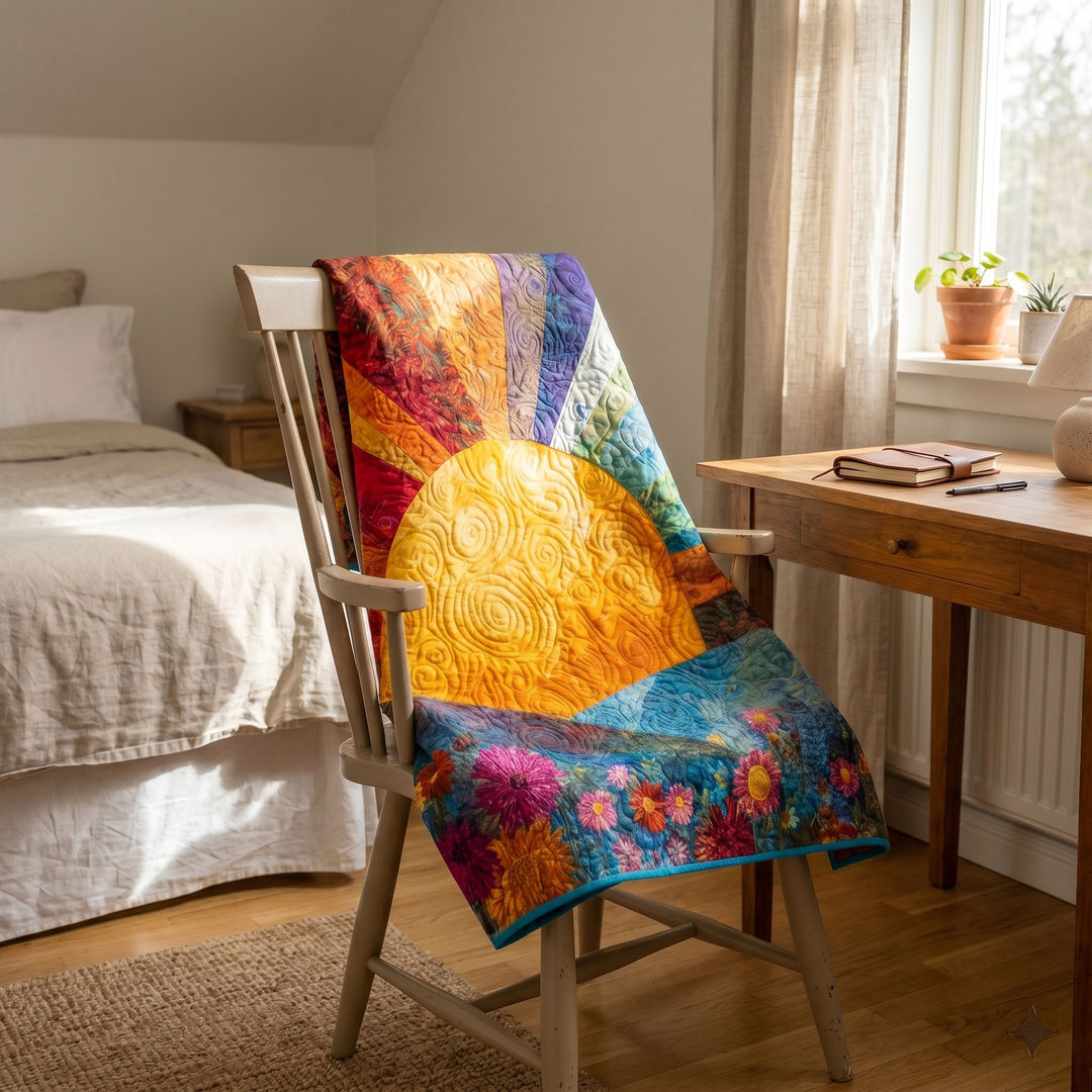 Morning Glow Bamboo Quilt Blanket