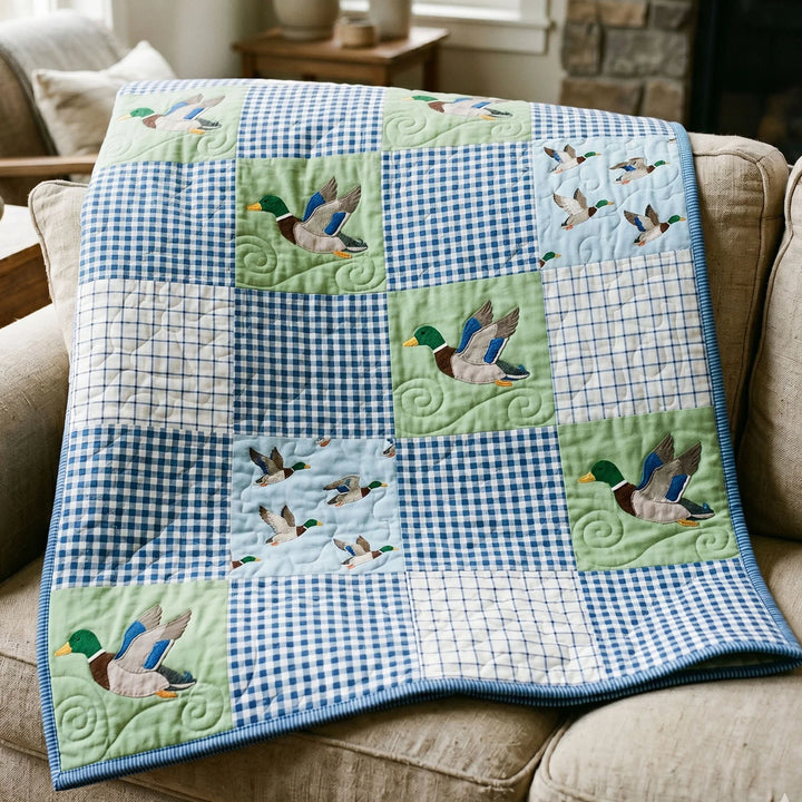 Nature Pond Bamboo Quilt Blanket