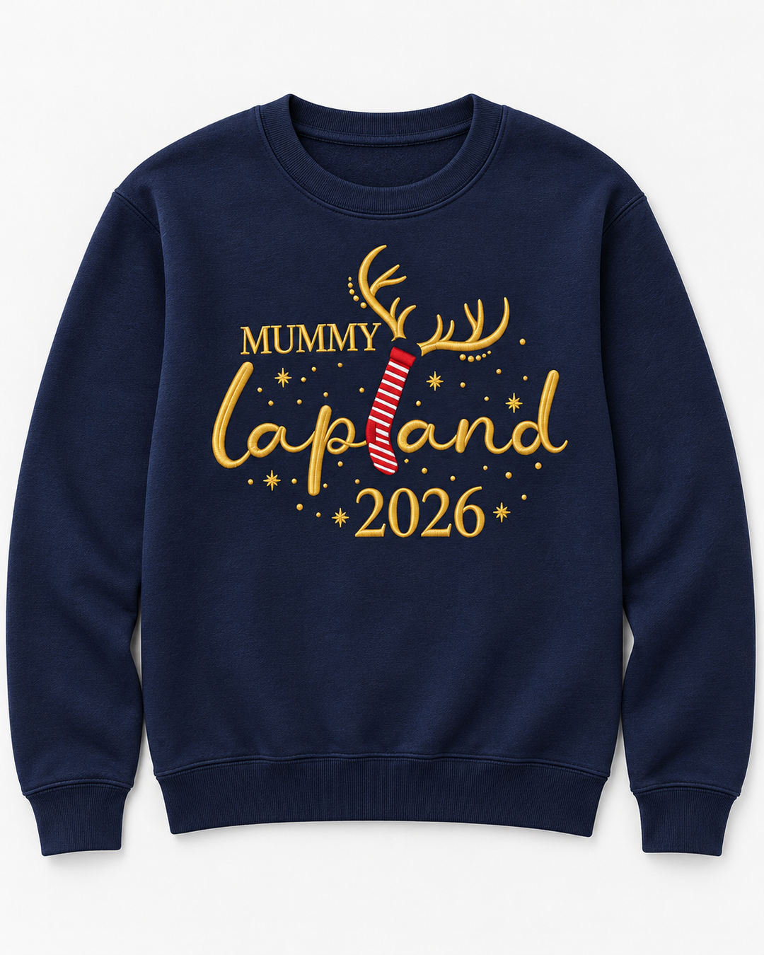 Lapland Family Embroidered Bamboo Women Crewneck Sweatshirt