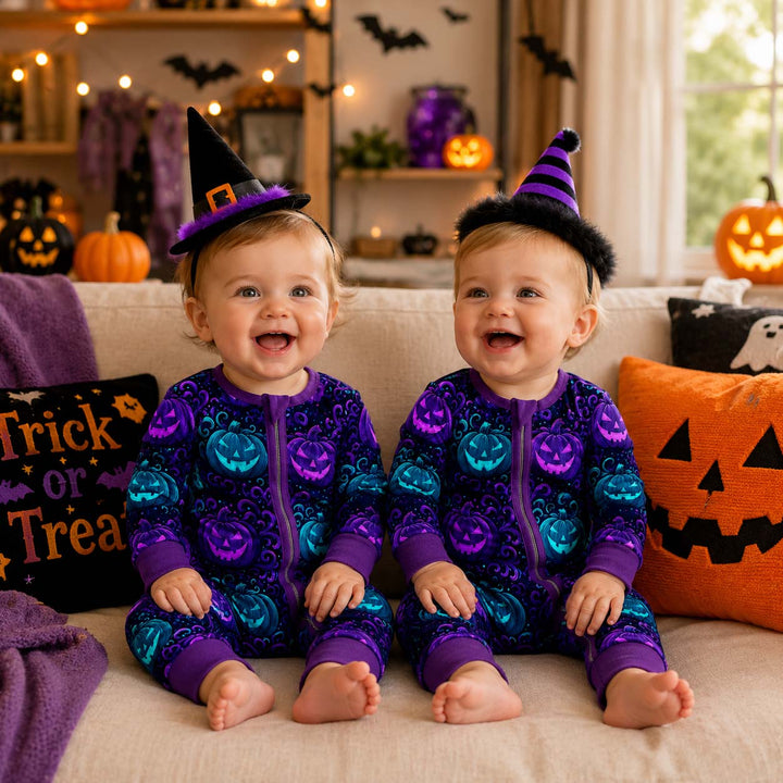 Neon Pumpkin Glow Bamboo Convertible Zippy