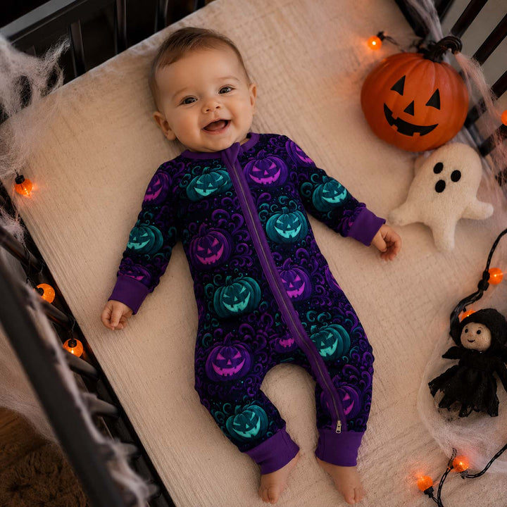 Neon Pumpkin Glow Bamboo Convertible Zippy
