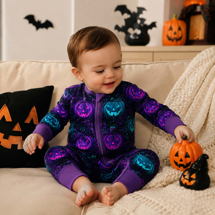 Neon Pumpkin Glow Bamboo Convertible Zippy