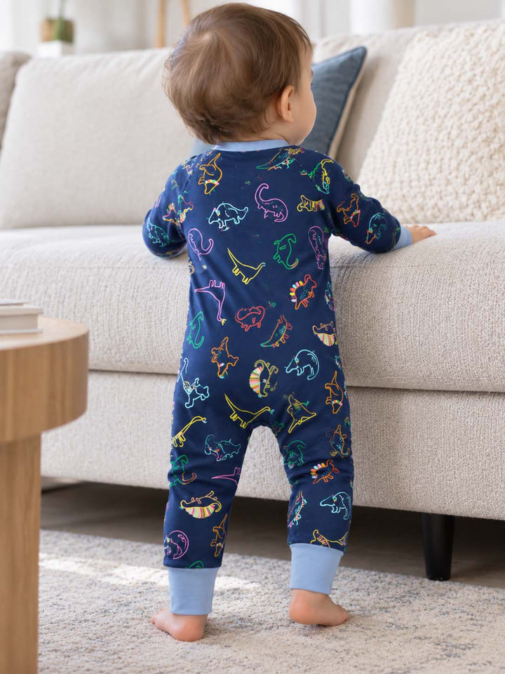 Neon Dino Doodles Bamboo Convertible Zippy