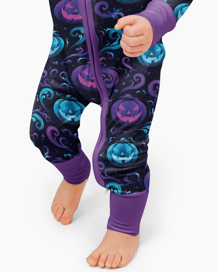 Neon Pumpkin Glow Bamboo Convertible Zippy