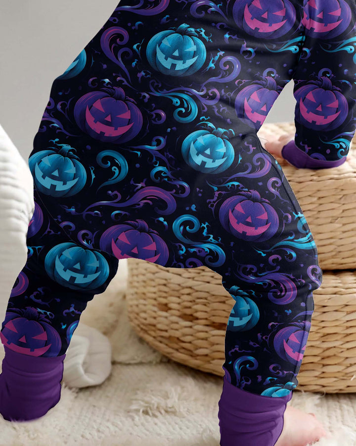 Neon Pumpkin Glow Bamboo Convertible Zippy