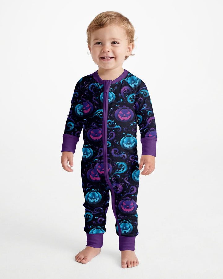 Neon Pumpkin Glow Bamboo Convertible Zippy