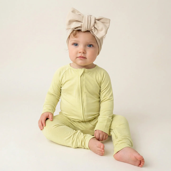 Pale Goldenrod Bamboo Convertible Zippered Romper